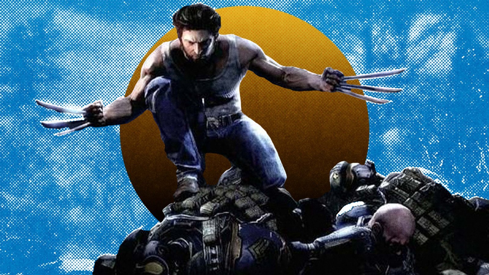 Wolverine svetta su un mucchio corpi nemici
