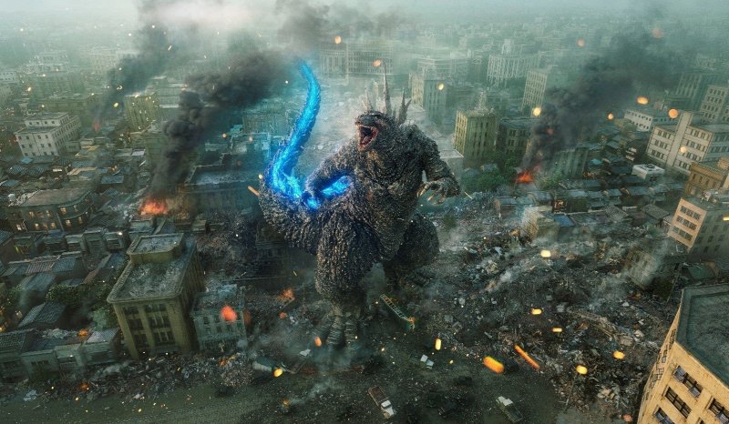 Una scena di Godzilla Minus One, finalmente disponibile su Netflix
