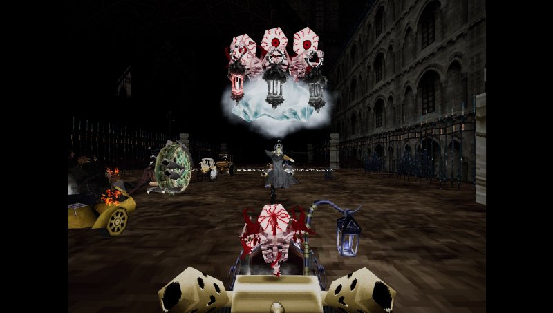 Una gara di Nightmare Kart, rigorosamente in 4:3