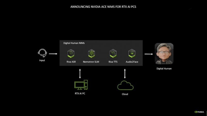 The diagram showing how NVIDIA NIMS works