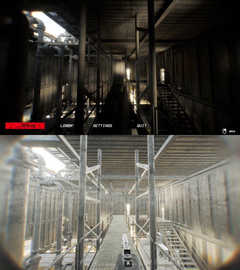 Alzando il dettaglio si viene praticamente accecati