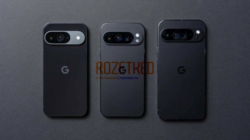 I tre nuovi Google Pixel 9 (fonte: rozetked) I tre nuovi Google Pixel 9 (fonte: rozetked)