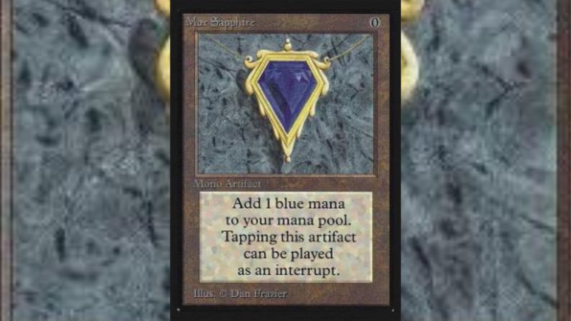 Il Mox Sapphire è il gioiello della corona di tutti i mazzi vintage monoblu Il Mox Sapphire è il gioiello della corona di tutti i mazzi vintage monoblu