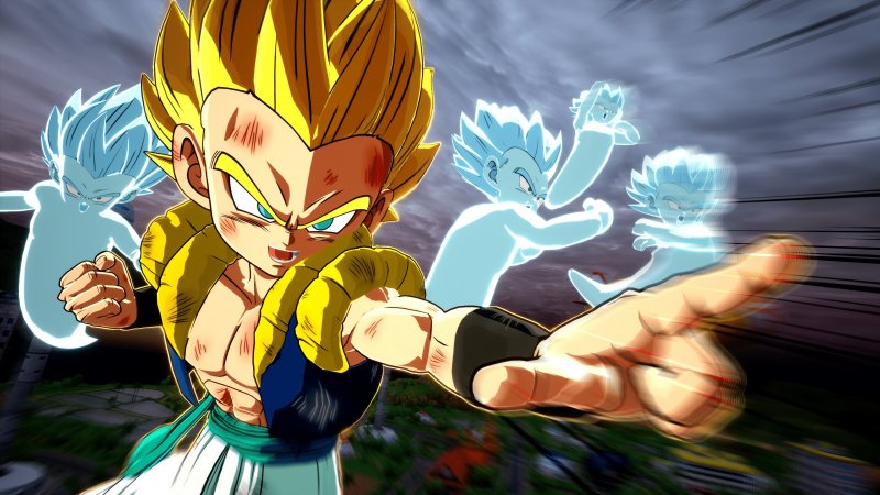 Gotenks performs his iconic kamikaze ghost attack in Dragon Ball: Sparking! Zero