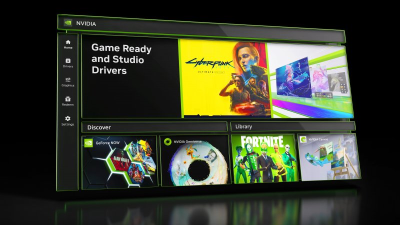L'interfaccia di NVIDIA App L'interfaccia di NVIDIA App