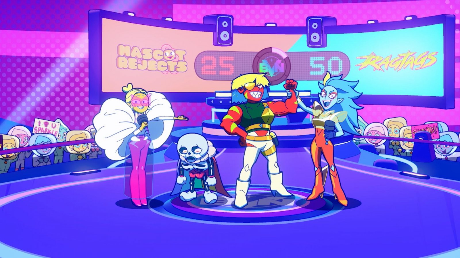 Alcuni dei personaggi di Battle Vision Network
