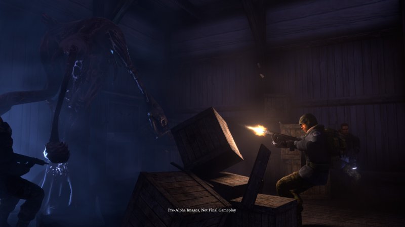 Una sparatoria in The Thing: Remastered Una sparatoria in The Thing: Remastered