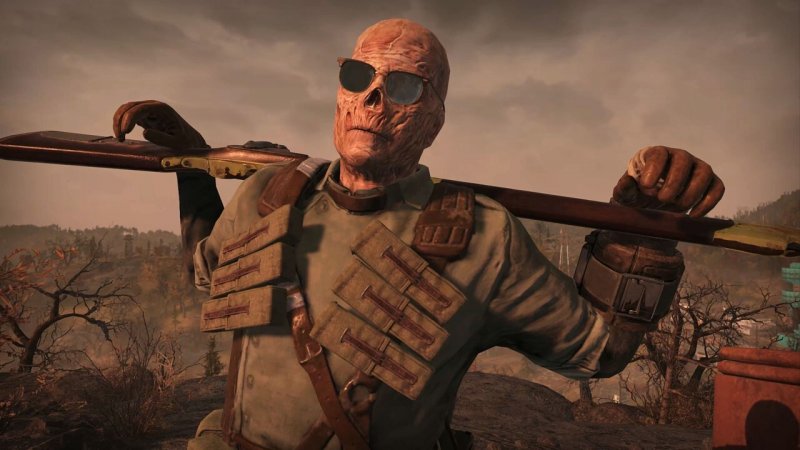 Un ghoul di Fallout 76
