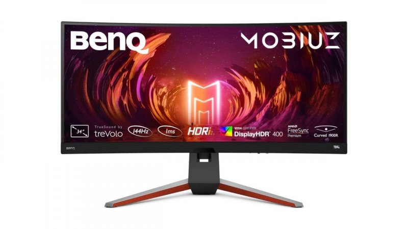 La visuale frontale del monitor BenQ MOBIUZ EX3415R