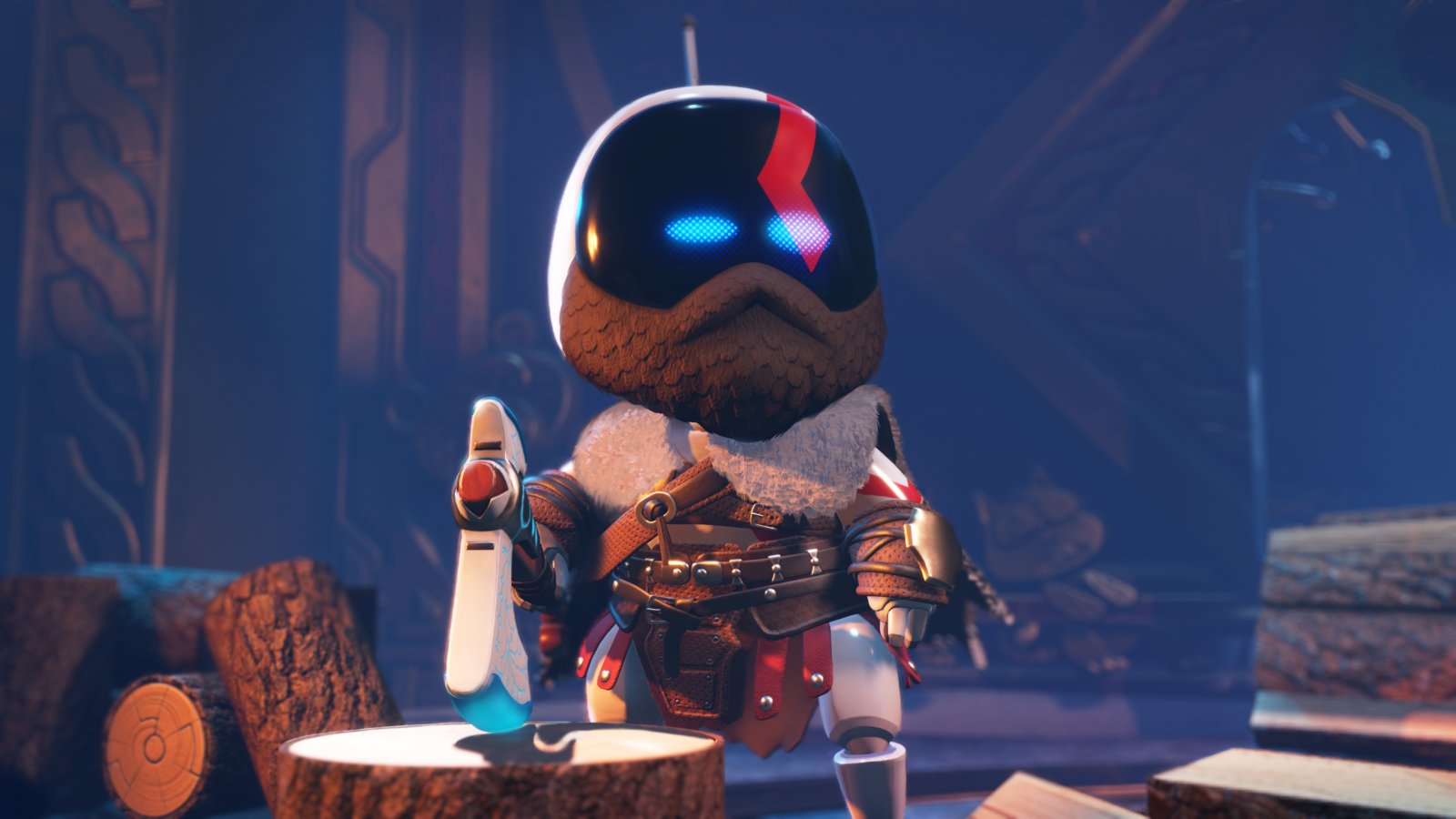 Un Astro Bot in versione Kratos di God of War