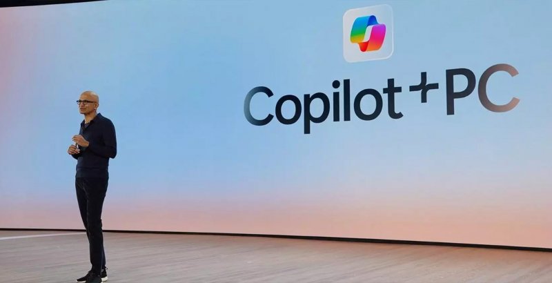 Microsoft CEO Satya Nadella talking about Copilot+ PCs
