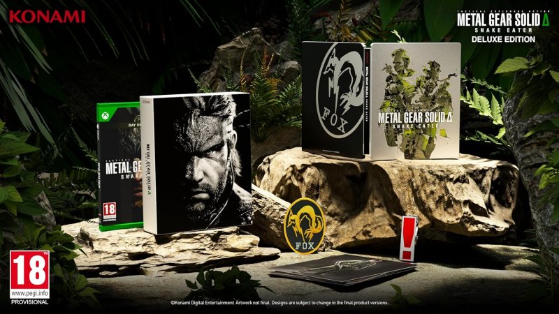 The contents of the Metal Gear Solid Delta Snake Eater package