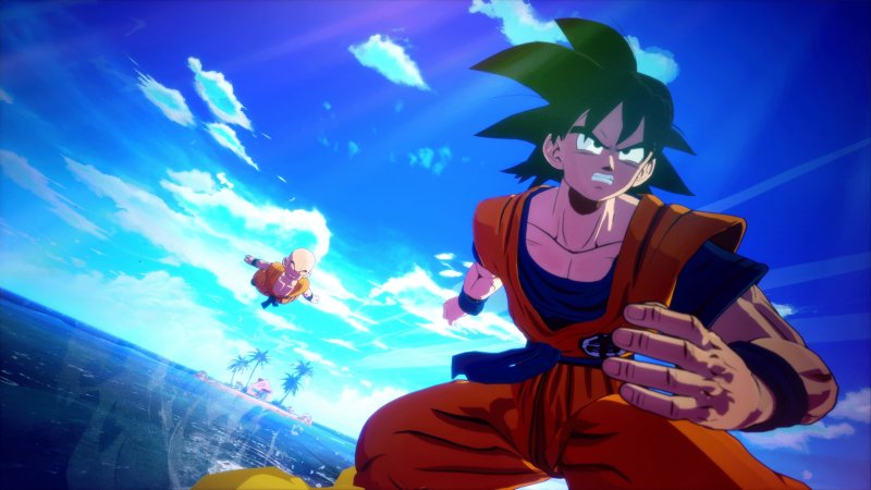Goku va a sfidare Raditz, ma stavolta al posto di Piccolo c'è Krillin Goku va a sfidare Raditz, ma stavolta al posto di Piccolo c'è Krillin
