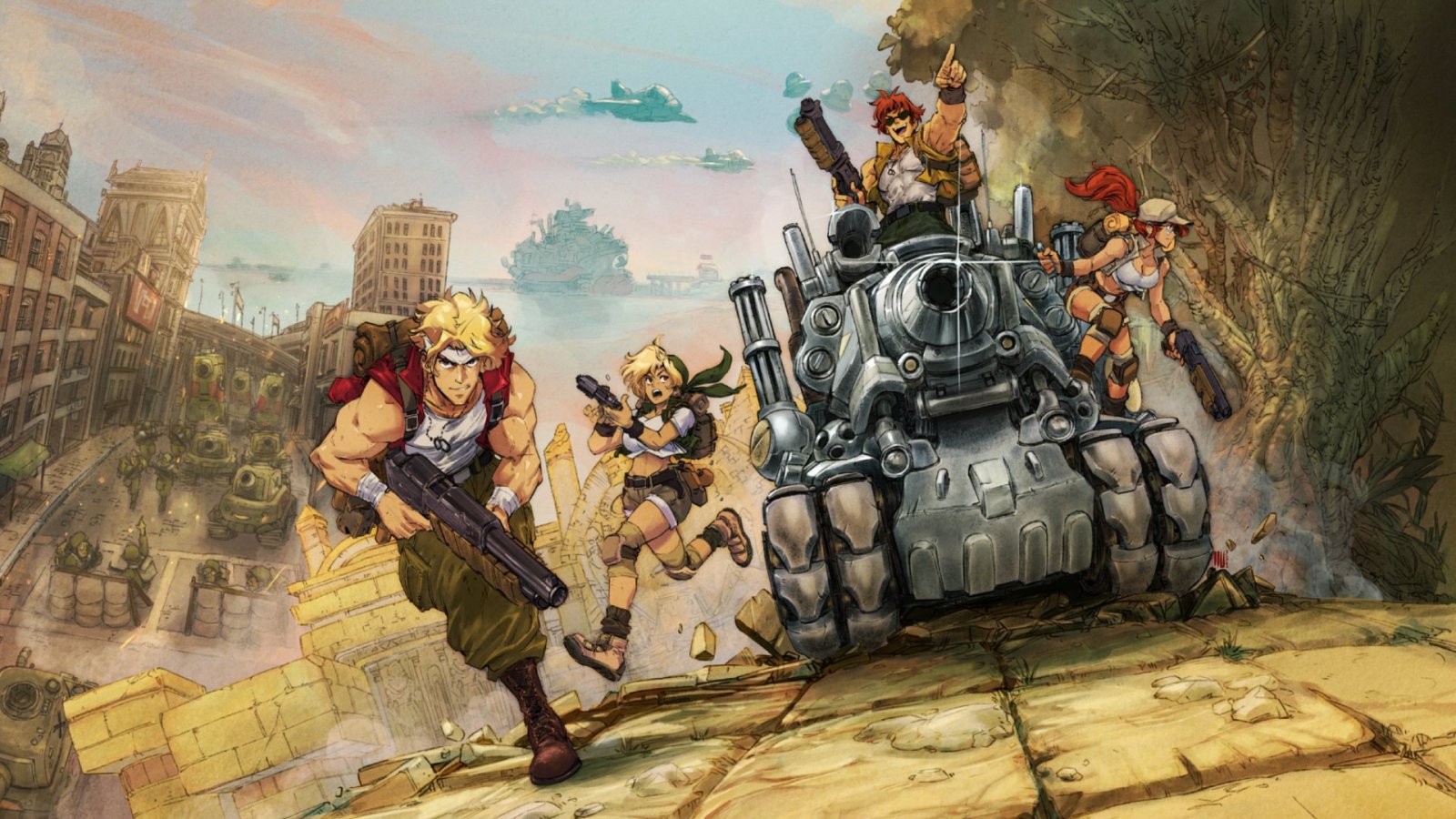 Gli eroi di Metal Slug Tactics in un artwork ufficiale