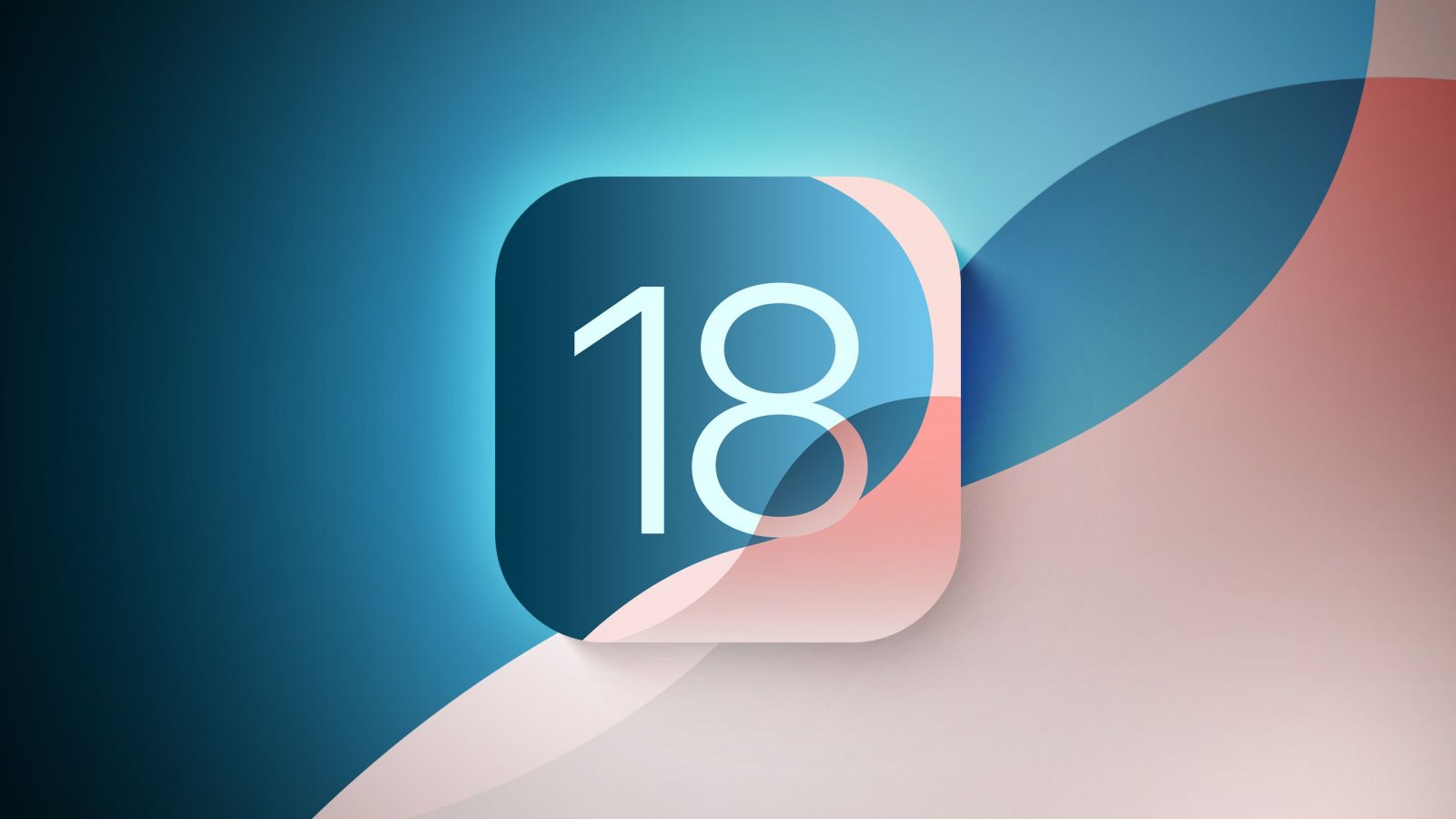 Mock-up del logo di iOS 18 per iPhone