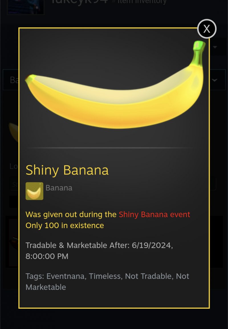 La banana scintillante