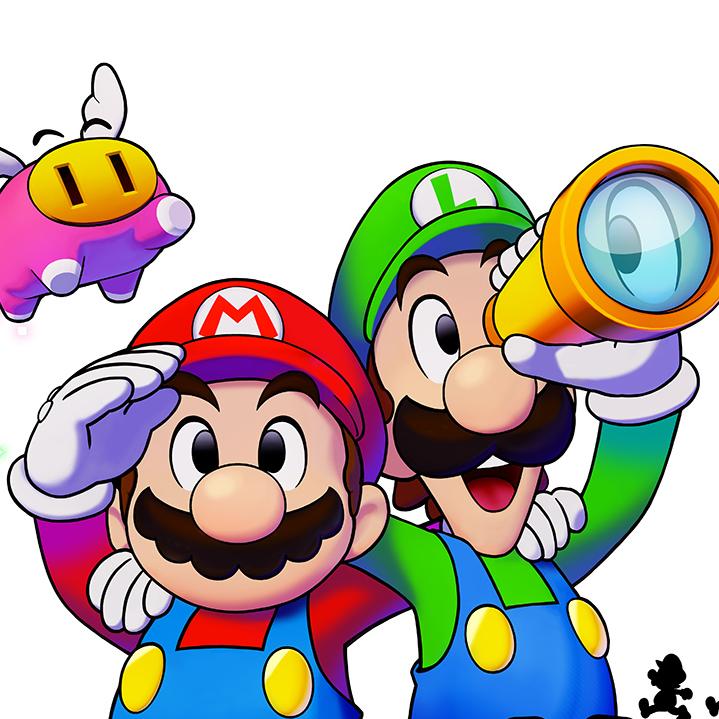 Un particolare della copertina di Mario & Luigi: Fraternauti alla Carica
