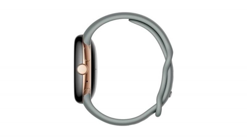 La visuale laterale dello smartwatch