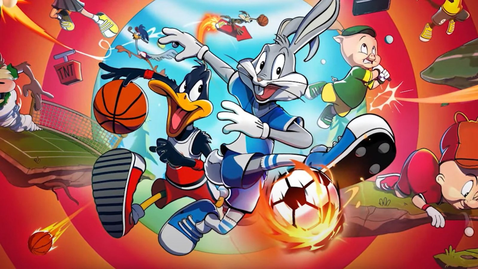 Daffy Duck, Bugs Bunny e gli altri personaggi di Looney Tunes: Wacky World of Sports