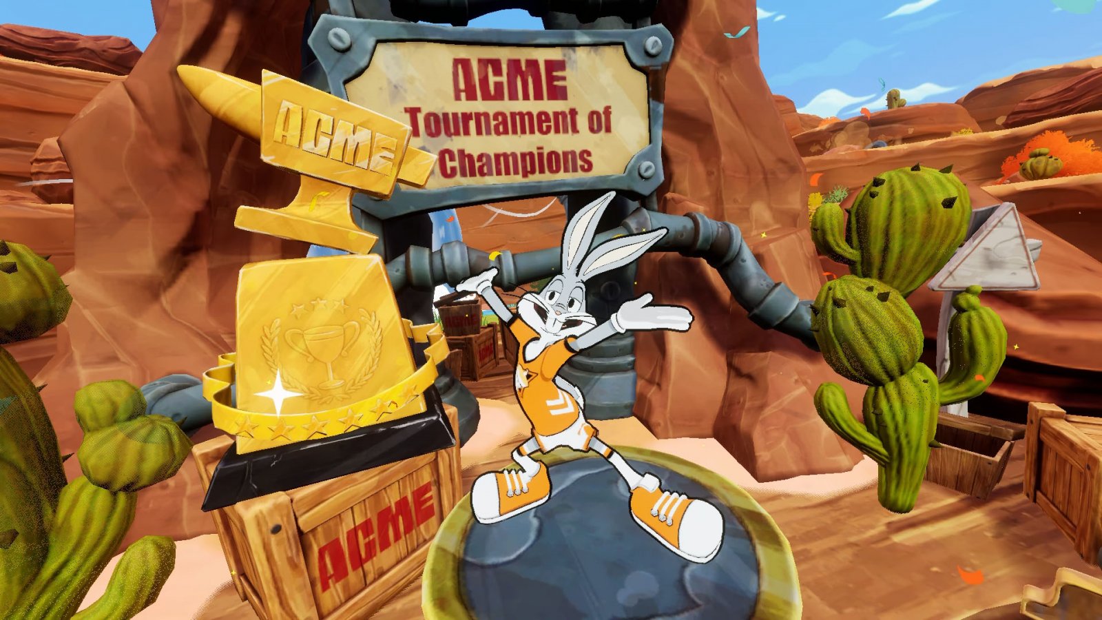 Una scena di Looney Tunes: Whacky World of Sports