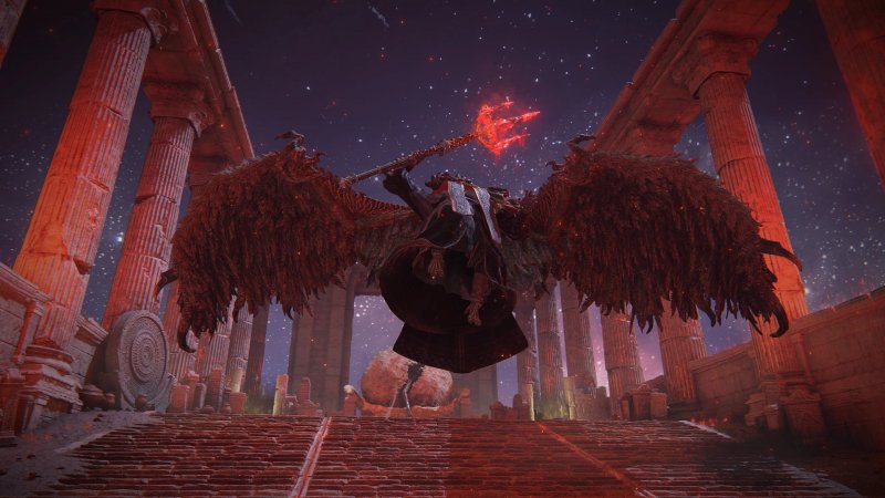 Mohg durante la fase 2 della sua boss fight in Elden Ring Mohg durante la fase 2 della sua boss fight in Elden Ring