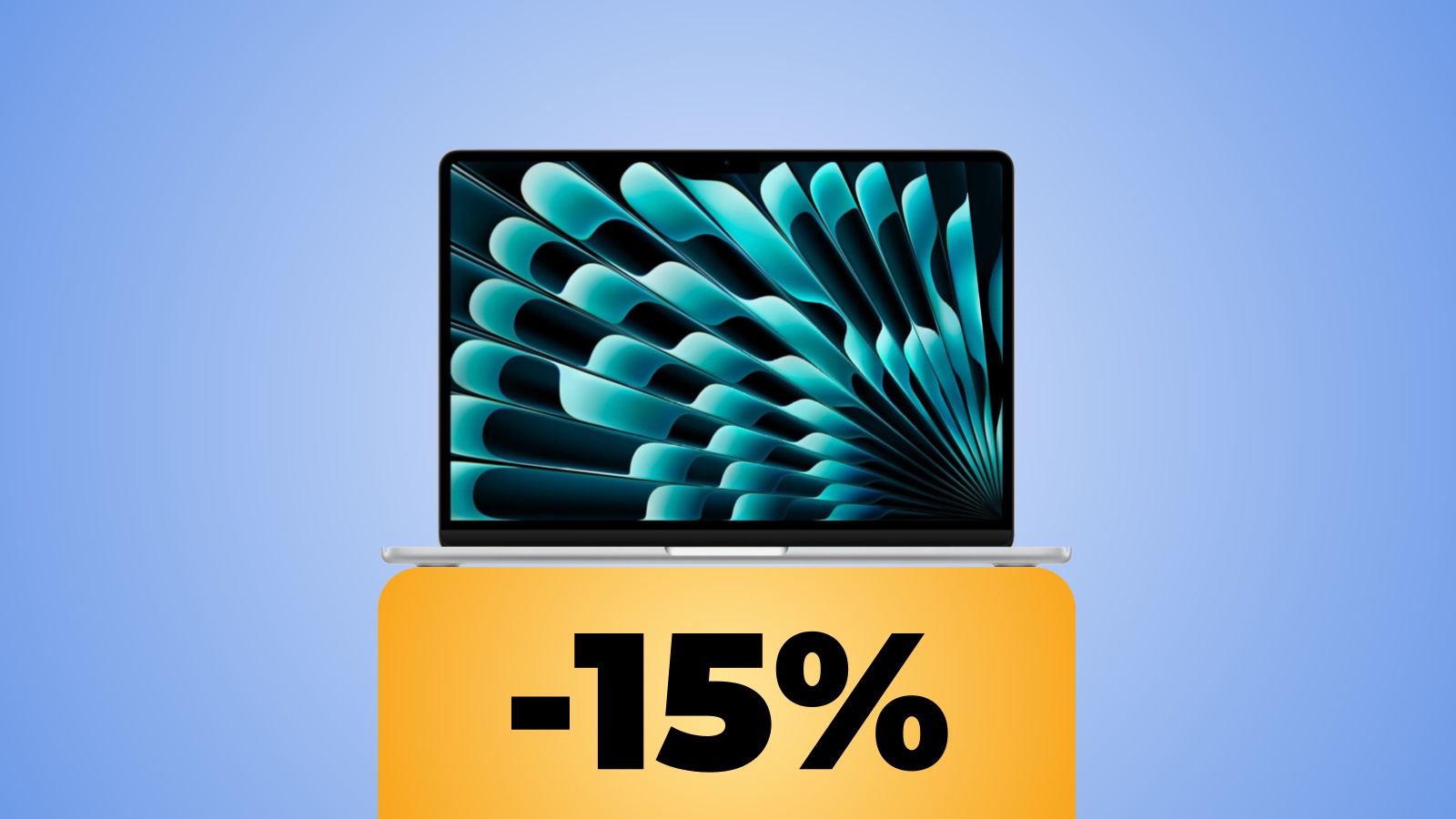 Il laptop Apple con lo sconto in percentuale dell'offerta di Amazon
