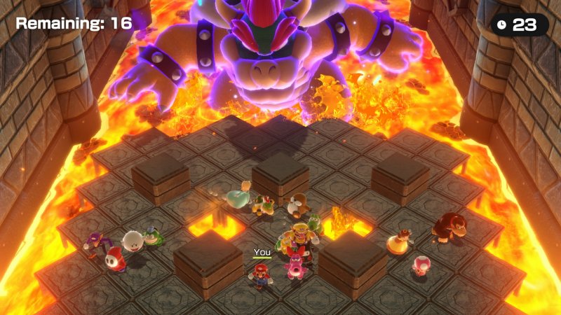Bowser è una presenza quasi costante in molte delle modalità alternative di Super Mario Party Jamboree Bowser è una presenza quasi costante in molte delle modalità alternative di Super Mario Party Jamboree