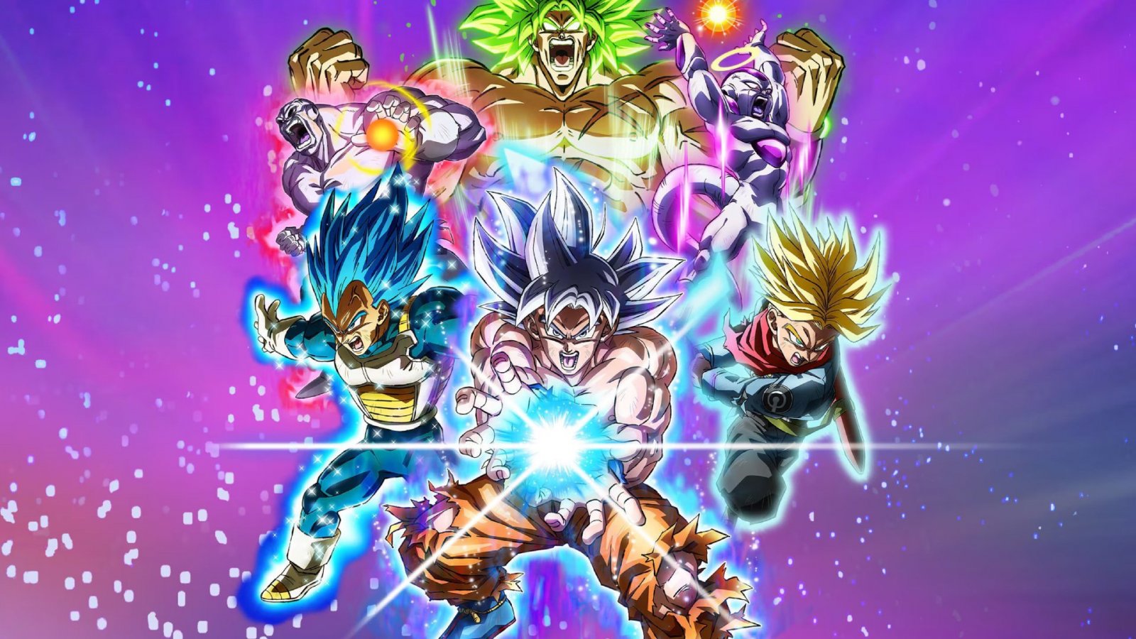 Goku, Vegeta, Trunks e altri personaggi di Dragon Ball: Sparking! Zero