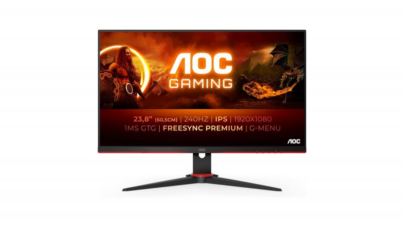 La visuale frontale del monitor