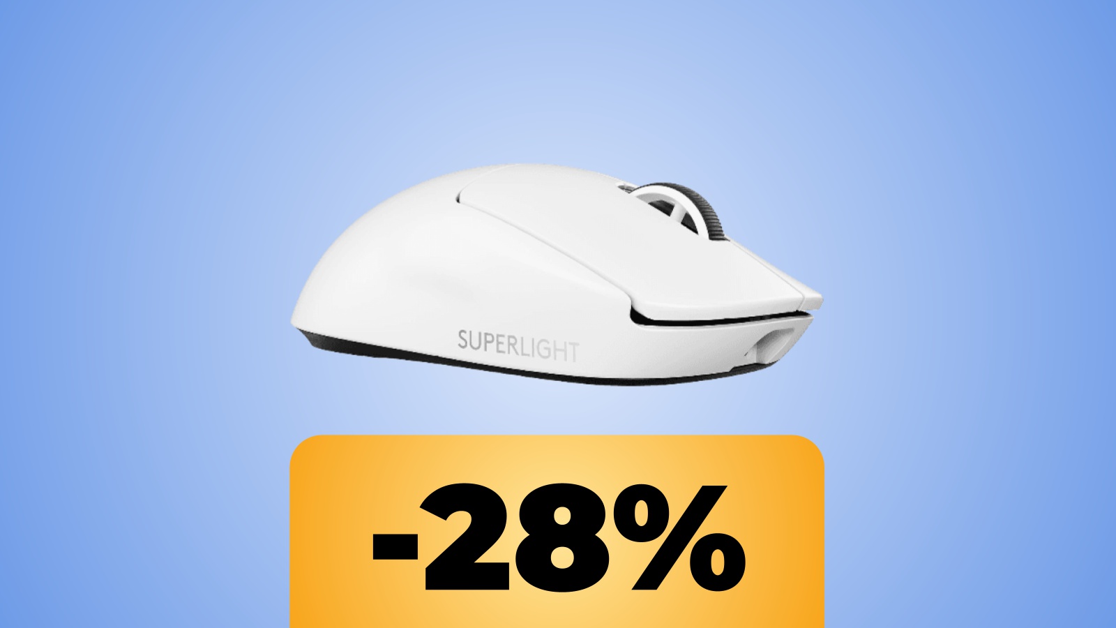 mouse Logitech G PRO X SUPERLIGHT 2 LIGHTSPEED e la percentuale dello sconto su Amazon
