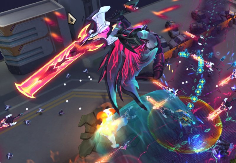 Aatrox sarà il boss finale della nuova modalità Swarm e metterà sul piatto una sfida davvero non semplice da superare Aatrox sarà il boss finale della nuova modalità Swarm e metterà sul piatto una sfida davvero non semplice da superare