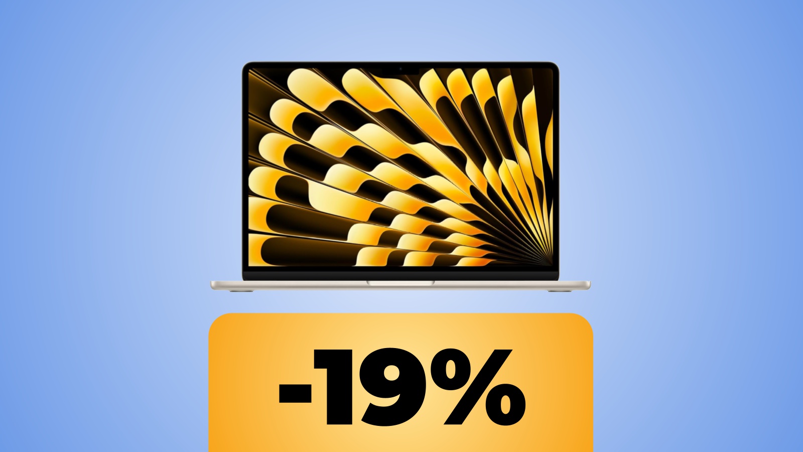 Apple laptop MacBook Air da 13 pollici e sotto la percentuale dello sconto su Amazon