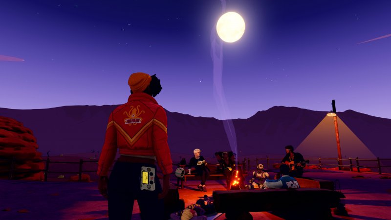 La sera il gruppo si accampa sotto la luna e attorno a un fuoco e c'è spazio per parlare, sono spesso le parti migliori