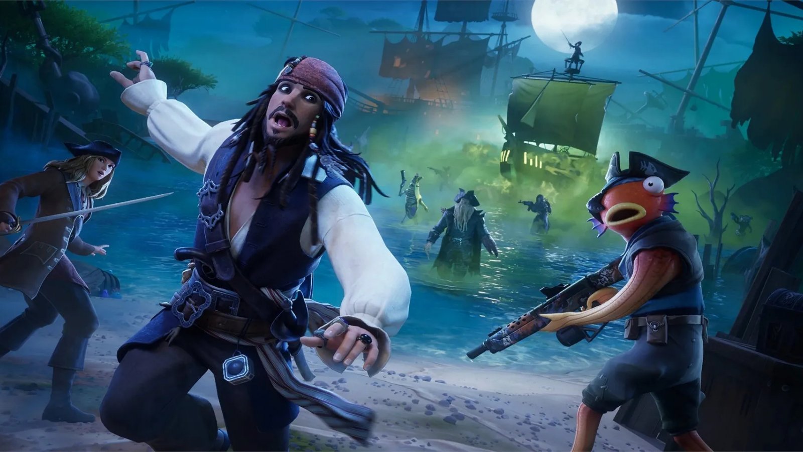 Jack Sparrow in Fortnite nel crossover con Pirati dei Caraibi