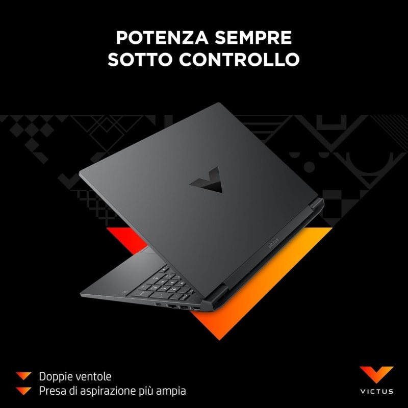 Visuale esterna del notebook HP Victus 15-fa1005sl