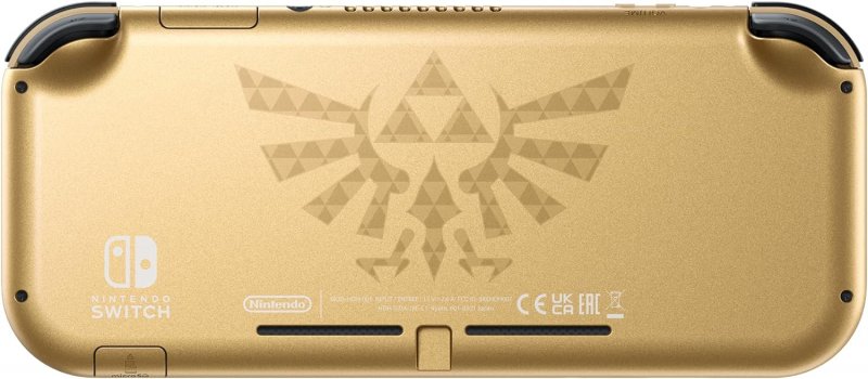 Il dorso della console Nintendo Switch Lite Hyrule Edition