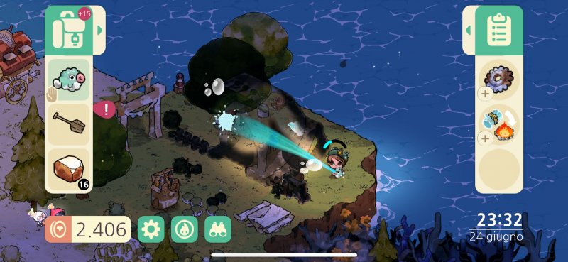 La pistola ad acqua è una delle novità di Cozy Grove: Camp Spirit