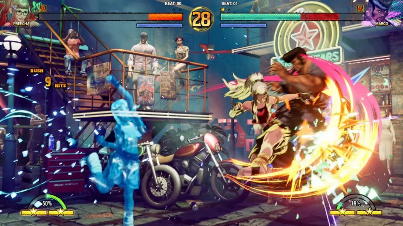 Il REV System è una netta inversione rispetto allo standard che tuttavia avvicina molto l'esperienza a Street Fighter