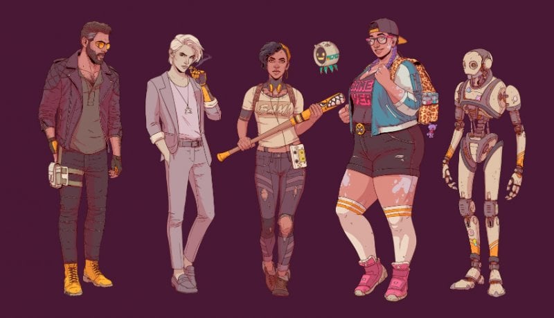 I personaggi principali di Dustborn