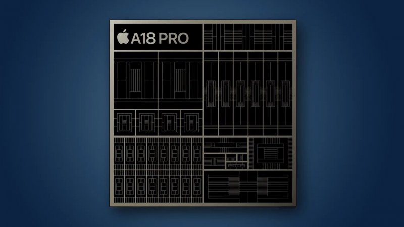 A render of the new Apple A18 chip