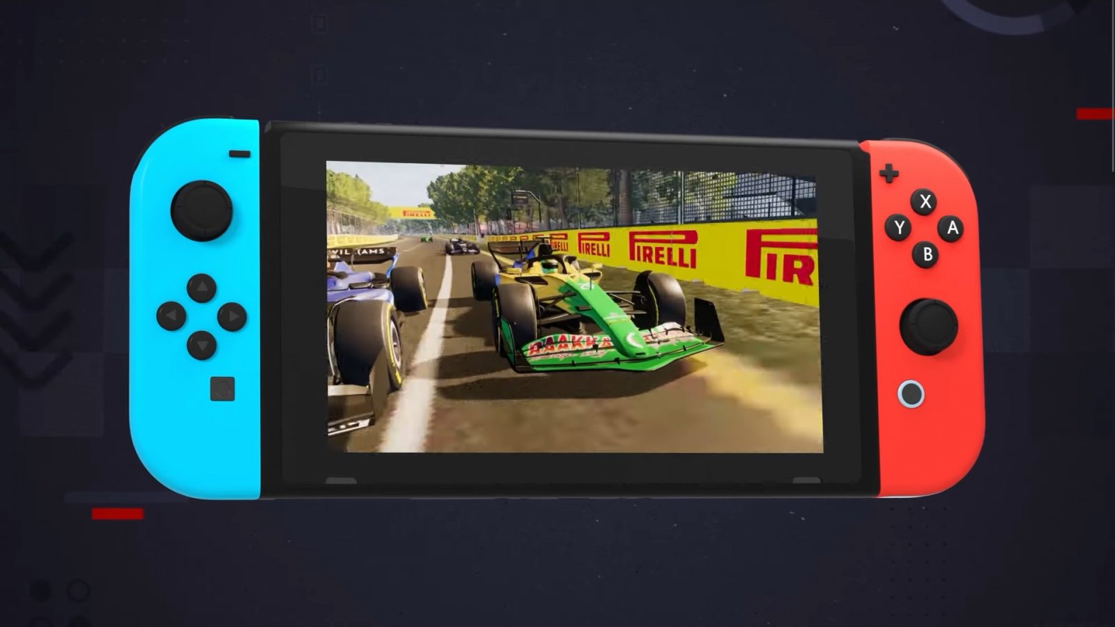 Un'immagine della versione Nintendo Switch di F1 Manager 2024