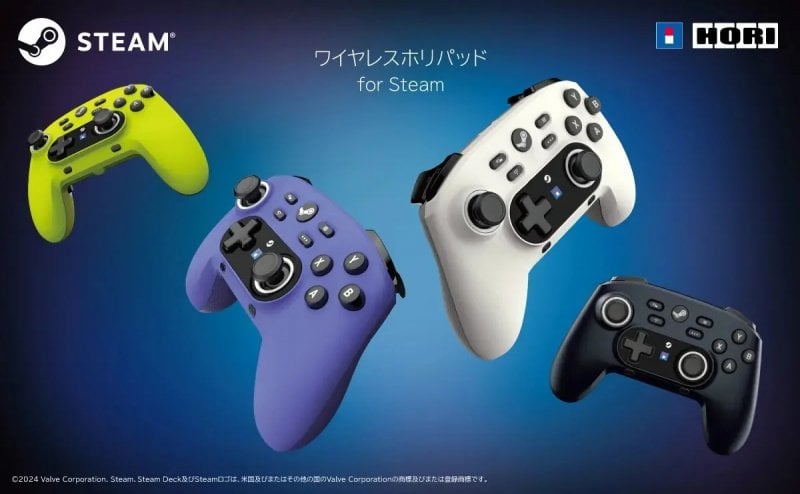 A promotional image of the Hori Controller for Steam