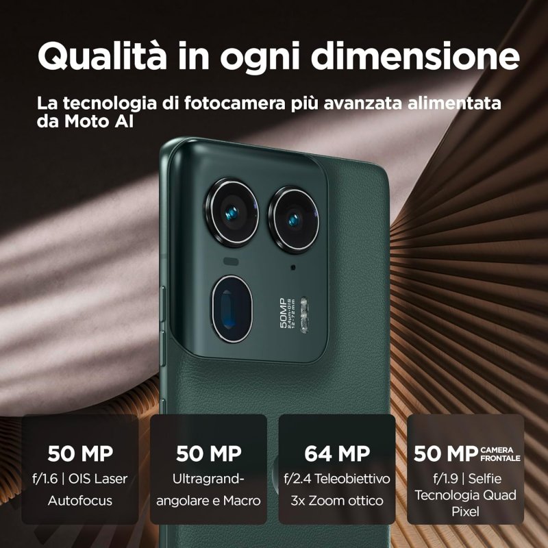 I dettagli sulla fotocamera dell'Edge 50 Ultra I dettagli sulla fotocamera dell'Edge 50 Ultra