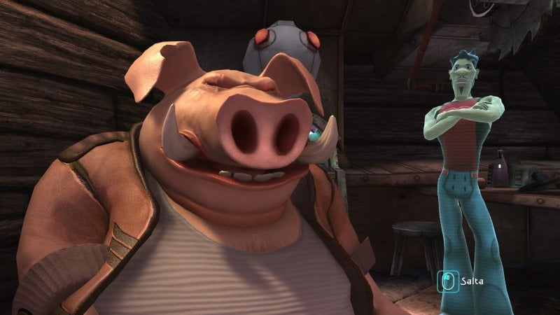 Pey'j y Secundo, dos personajes de Beyond Good & Evil