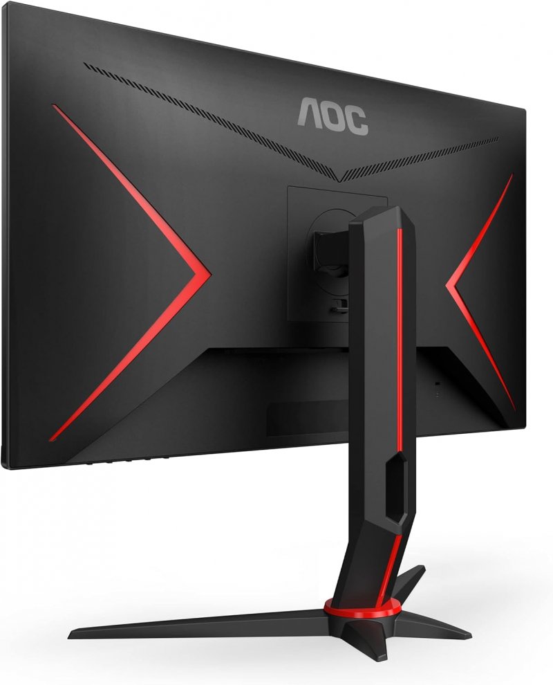Rear view of the AOC monitor