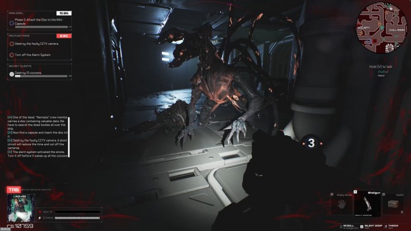 I videogiochi ufficiali di Nemesis sono due: quello nella foto è Nemesis: Distress, in prima persona con controlli diretti, e Nemesis: Lockdown che riproduce 1:1 l'omonimo gioco da tavolo