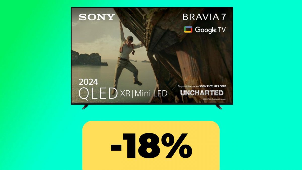 Sony BRAVIA 7 QLED, the perfect TV for gaming on offer on Amazon Italy ...