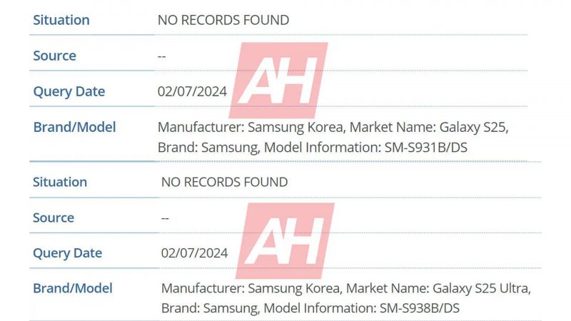 I numeri di modello di S25 base e S25 Ultra Global (fonte: Android Headlines) I numeri di modello di S25 base e S25 Ultra Global (fonte: Android Headlines)