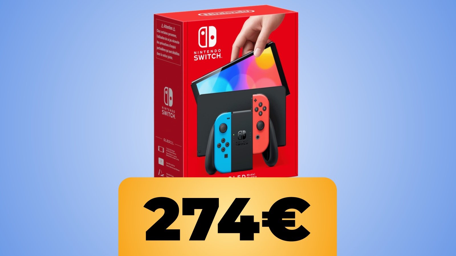 La confezione di Nintendo Switch OLED e il prezzo su Amazon