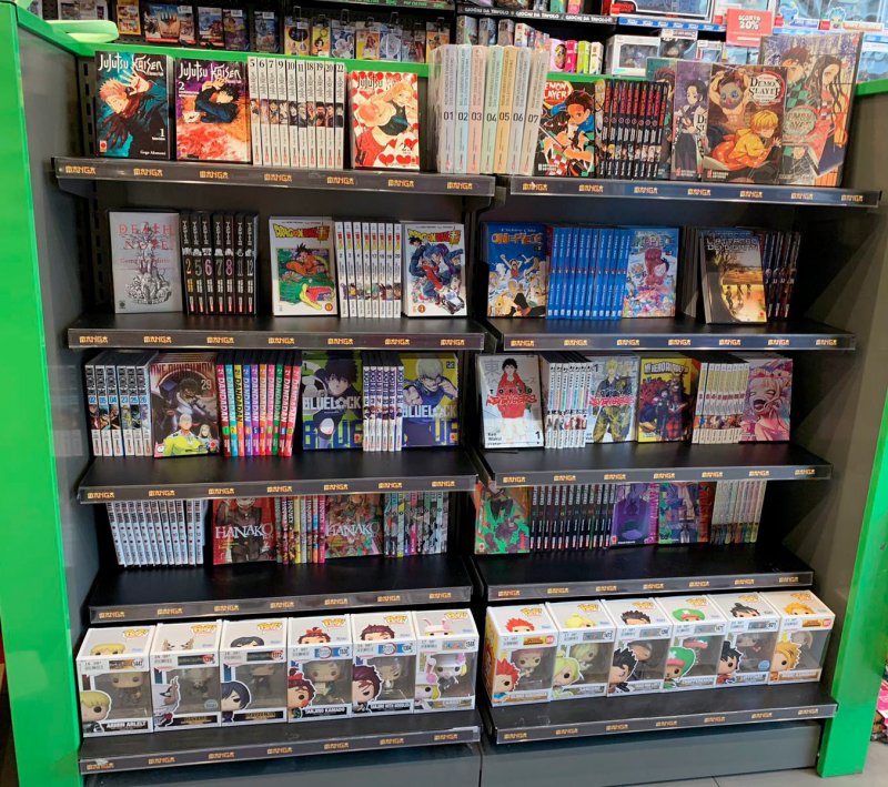 Manga on display